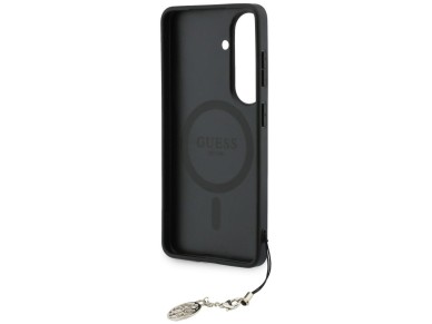 Guess 4G Classic Logo Charm MagSafe Case for Samsung Galaxy S26 - Brown