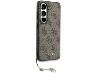 Guess 4G Classic Logo Charm MagSafe Case for Samsung Galaxy S26 - Brown