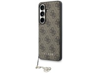 Guess 4G Classic Logo Charm MagSafe Case for Samsung Galaxy S26 - Brown