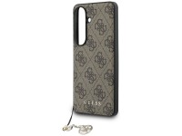 Guess 4G Classic Logo Charm MagSafe Case for Samsung Galaxy S26 - Brown