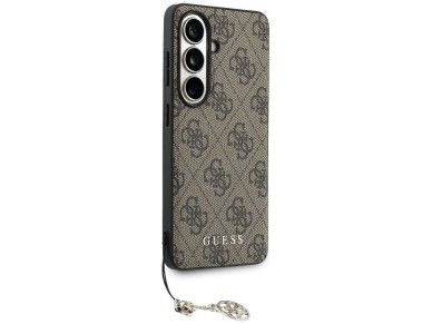 Guess 4G Classic Logo Charm MagSafe Case for Samsung Galaxy S26 - Brown