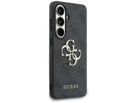 Capa Guess 4G com logo grande em metal para Samsung Galaxy S26 Plus - Preta