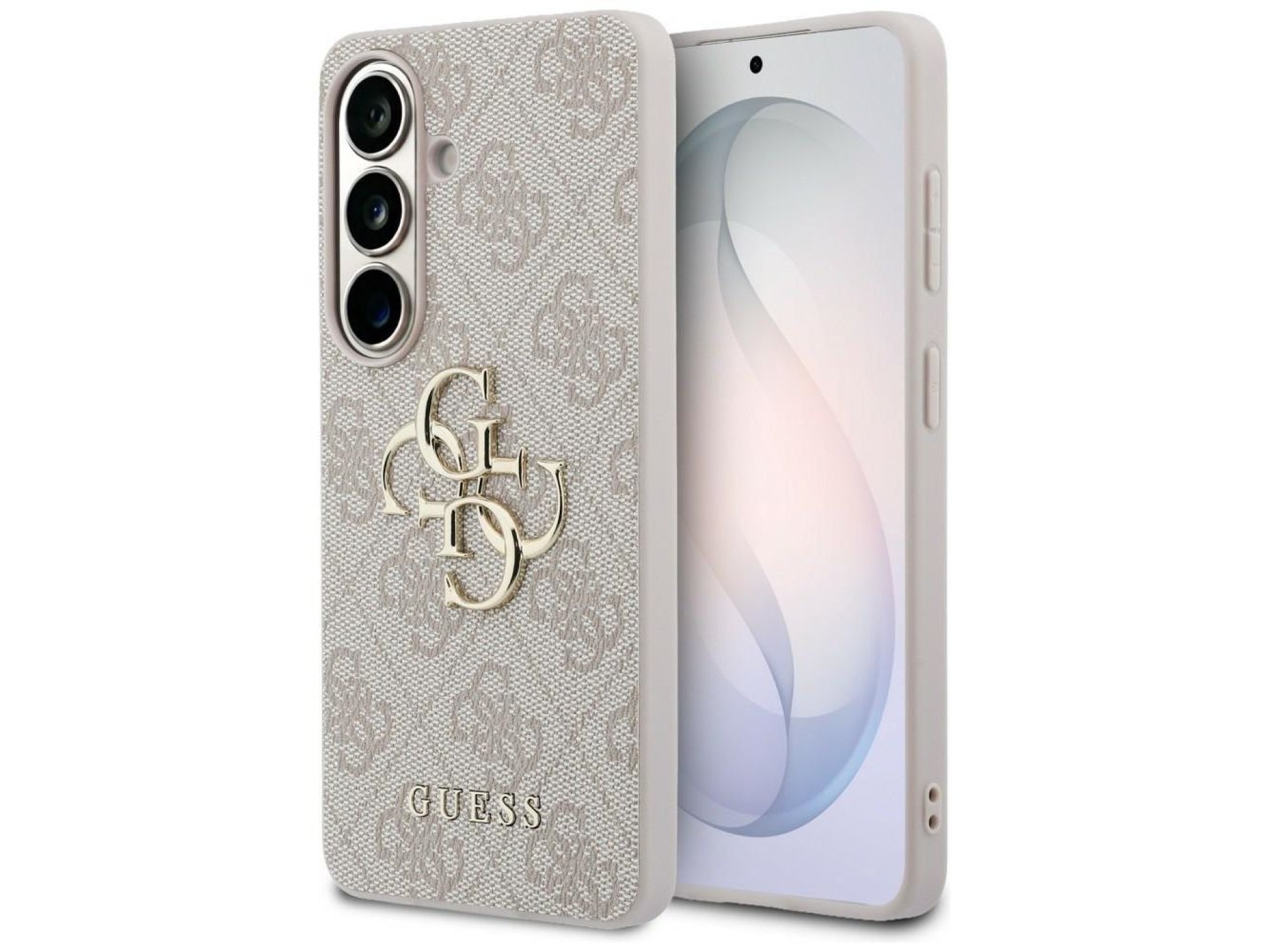 Guess 4G Big Metal Logo Case for Samsung Galaxy S26 - Pink