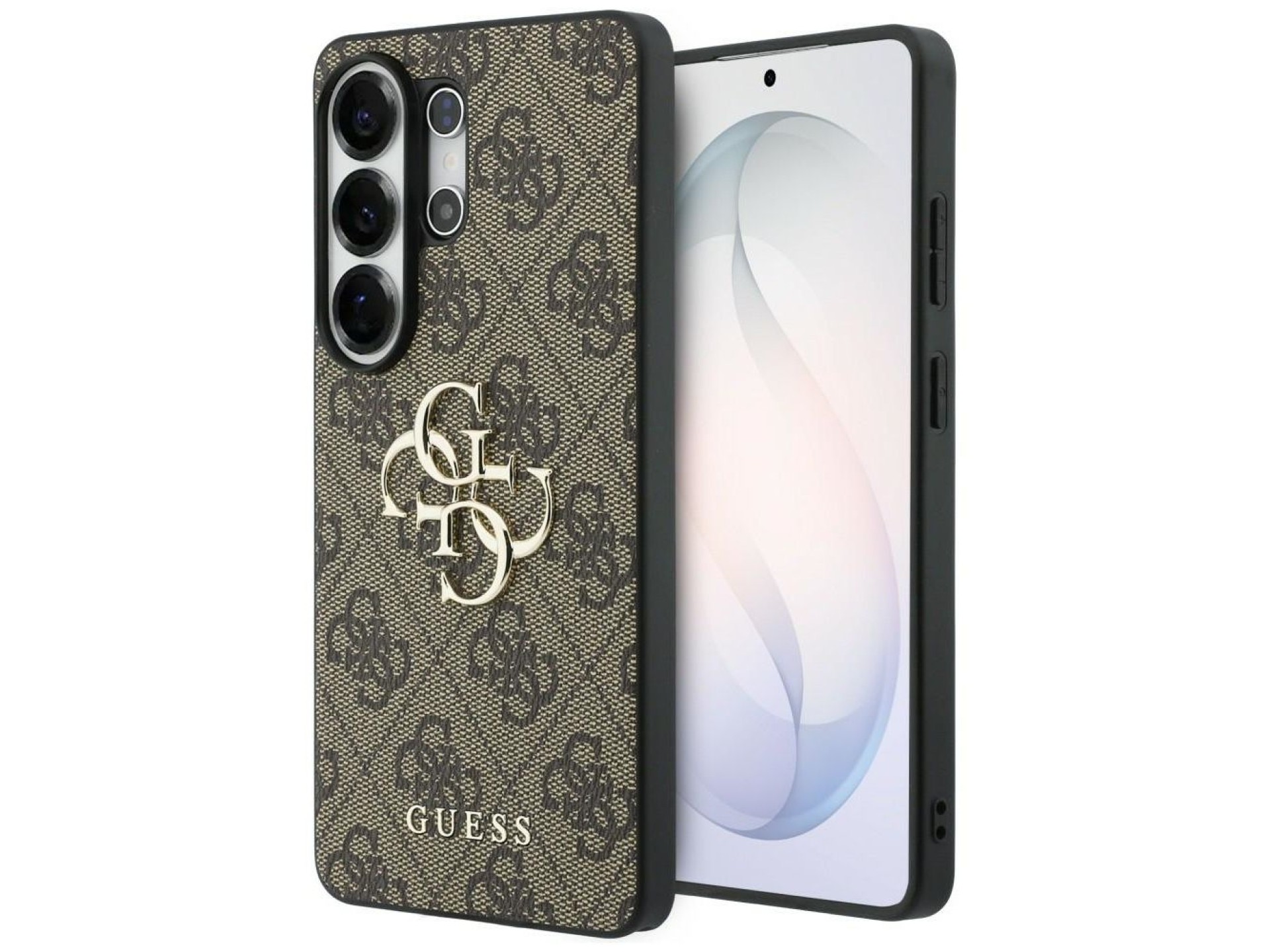 Guess 4G Big Metal Logo Case for Samsung Galaxy S26 Ultra - Brown