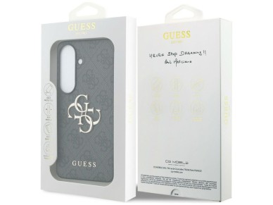 Capa Guess 4G com logo grande em metal para Samsung Galaxy S26 - Preta Capa Guess 4G com logo grande em metal para Samsung Galaxy S26 - Preta