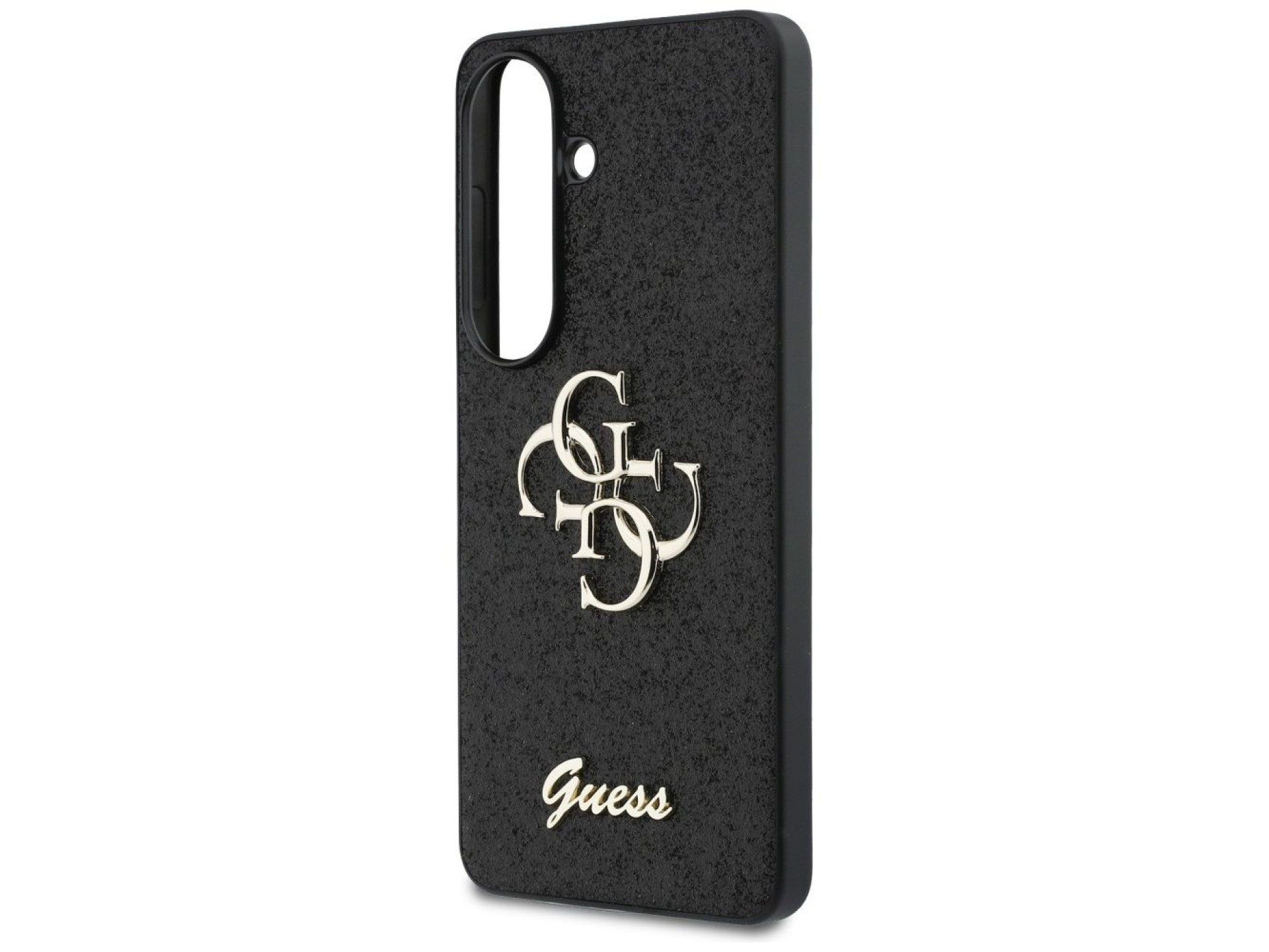 Capa Guess Fixed Glitter Big 4G Metal Logo para Samsung Galaxy S26 - preta