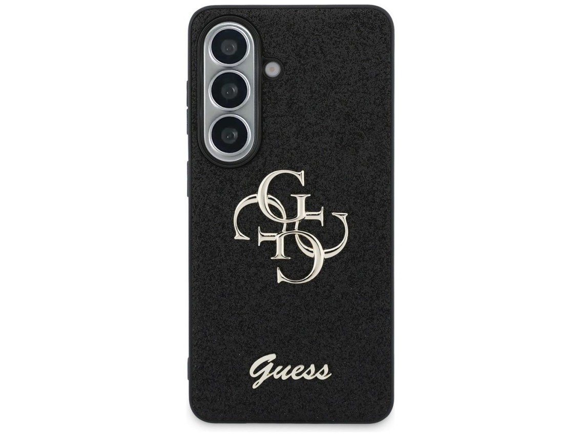 Capa Guess Fixed Glitter Big 4G Metal Logo para Samsung Galaxy S26 - preta