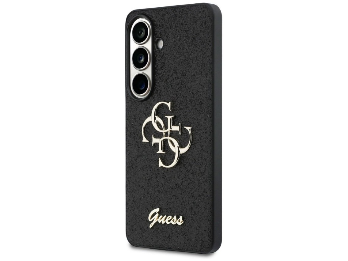 Capa Guess Fixed Glitter Big 4G Metal Logo para Samsung Galaxy S26 - preta