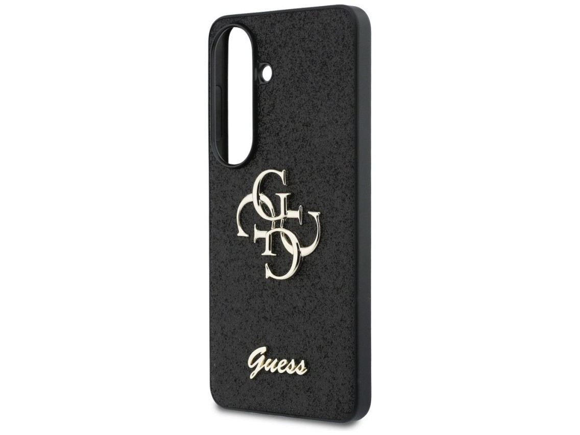 Capa Guess Fixed Glitter Big 4G Metal Logo para Samsung Galaxy S26 - preta