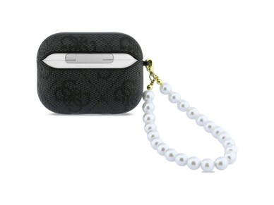 Guess 4G Pearl Strap Case for AirPods Pro 3 - Black