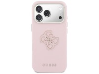 Capa Guess FW Resin Logo para iPhone 17 Pro - Rosa Capa Guess FW Resin Logo para iPhone 17 Pro - Rosa