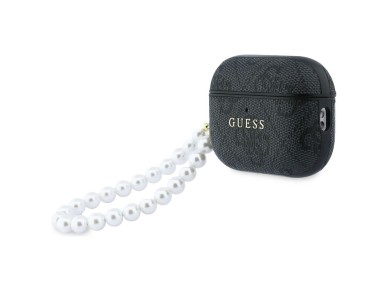Guess 4G Pearl Strap Case for AirPods Pro 3 - Black