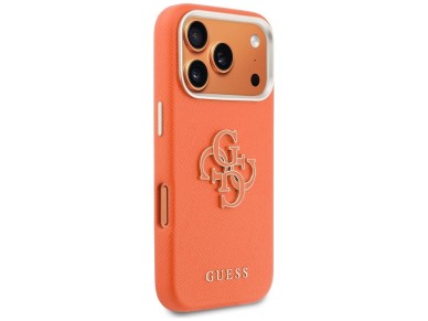 Guess FW Resin Logo case for iPhone 17 Pro - orange Guess FW Resin Logo case for iPhone 17 Pro - orange