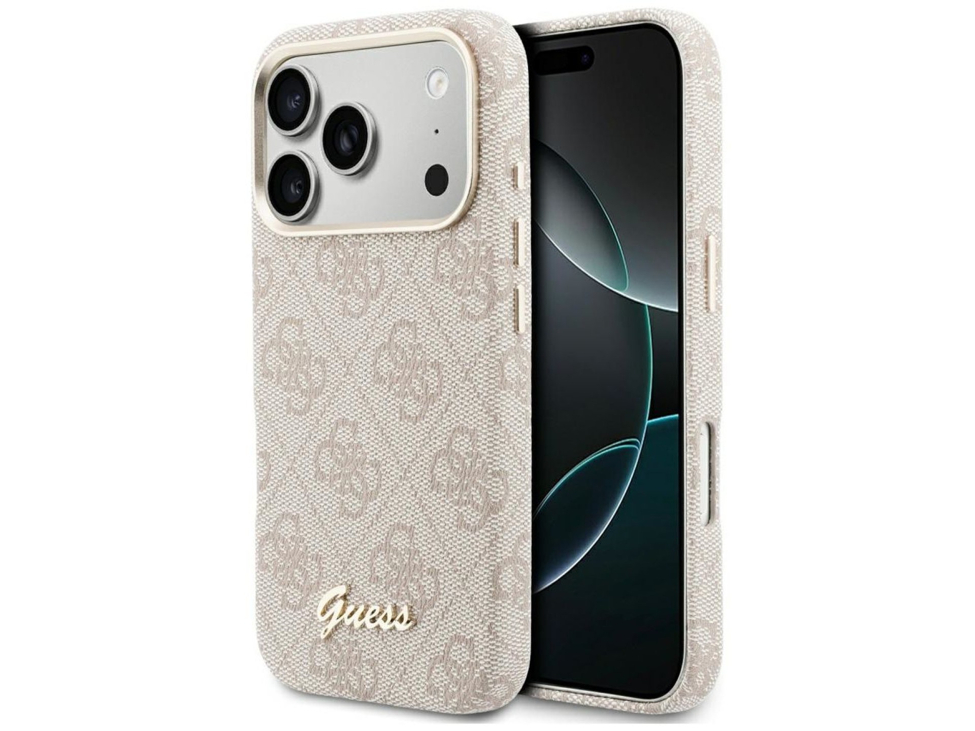 Guess 4G Script MagSafe Case for iPhone 17 Pro Max - Pink