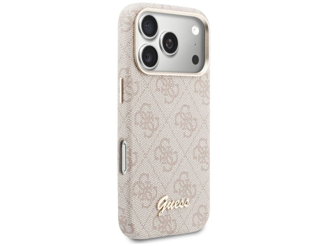 Guess 4G Script MagSafe Case for iPhone 17 Pro Max - Pink