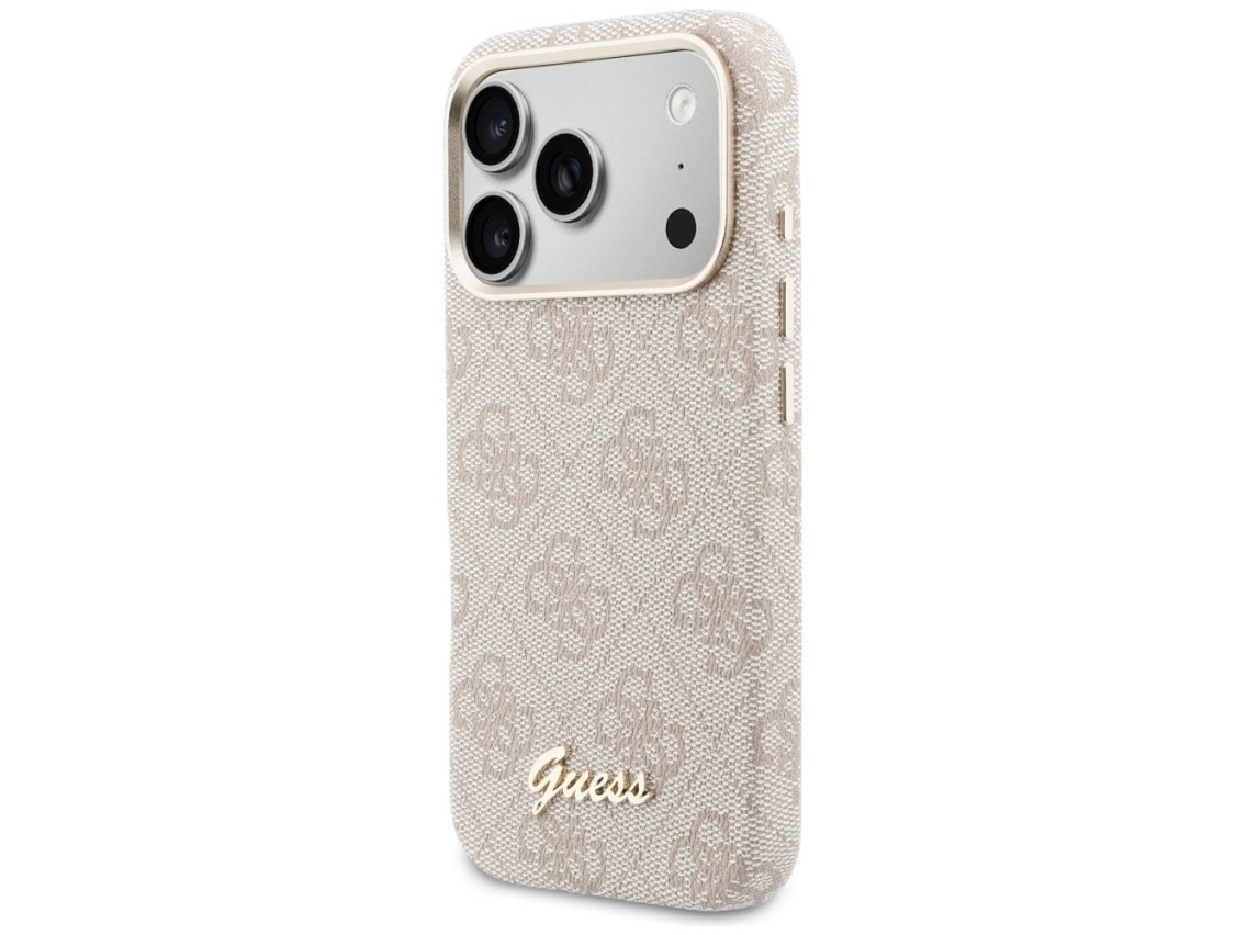 Guess 4G Script MagSafe Case for iPhone 17 Pro Max - Pink