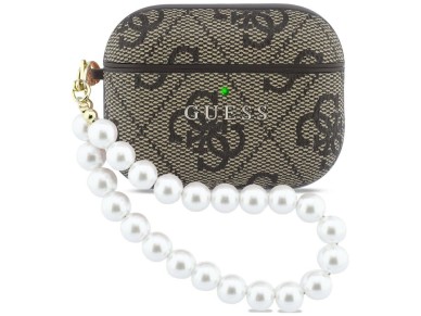 Guess 4G Pearl Strap case for AirPods Pro 3 - brown Guess 4G Pearl Strap case for AirPods Pro 3 - brown