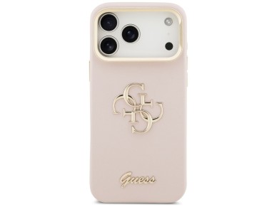 Guess Grained Big 4G & Stand Camera Case for iPhone 17 Pro Max - Pink Guess Grained Big 4G & Stand Camera Case for iPhone 17 Pro Max - Pink