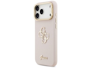 Guess Grained Big 4G & Stand Camera Case for iPhone 17 Pro Max - Pink Guess Grained Big 4G & Stand Camera Case for iPhone 17 Pro Max - Pink