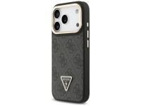 Capa Guess 4G PU com Logo Triangular, Suporte e Câmera MagSafe para iPhone 17 Pro - Preta Capa Guess 4G PU com Logo Triangular, Suporte e Câmera MagSafe para iPhone 17 Pro - Preta
