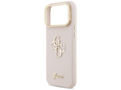 Guess Grained Big 4G & Stand Camera Case for iPhone 17 Pro Max - Pink Guess Grained Big 4G & Stand Camera Case for iPhone 17 Pro Max - Pink