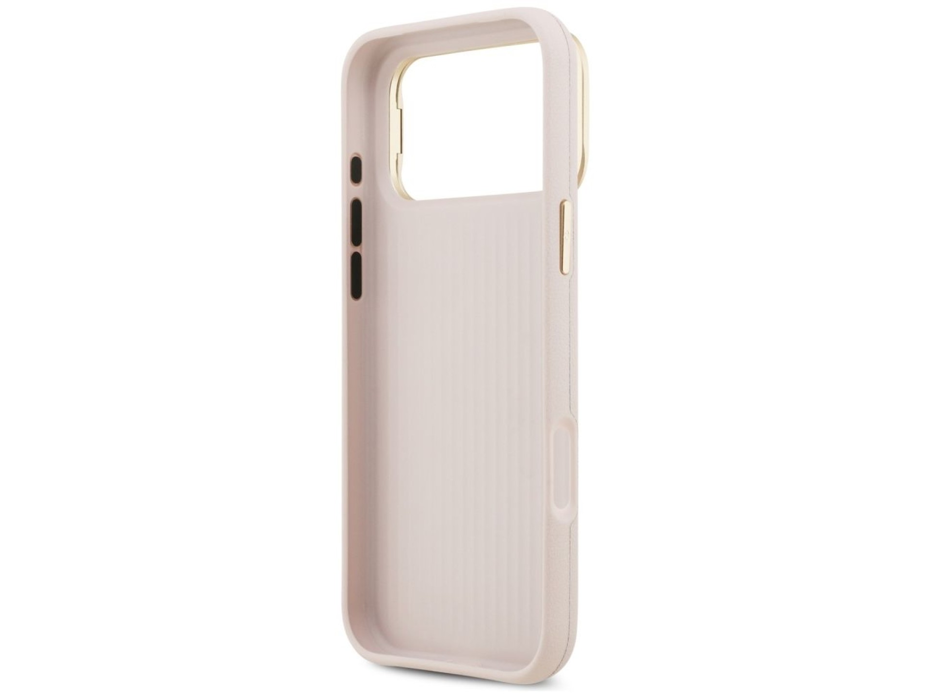 Funda Guess Grained Big 4G con soporte para cámara para iPhone 17 Pro Max - Rosa