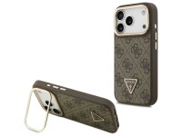 Guess 4G PU Triangle Logo & Stand Camera Magsafe Case for iPhone 17 Pro - Brown Guess 4G PU Triangle Logo & Stand Camera Magsafe Case for iPhone 17 Pro - Brown