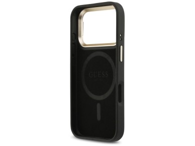 Guess 4G PU Triangle Logo & Stand Camera Magsafe Case for iPhone 17 Pro - Black Guess 4G PU Triangle Logo & Stand Camera Magsafe Case for iPhone 17 Pro - Black