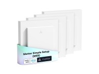 Interruptor inteligente Wi-Fi MEROSS MRS105MA-EU (cor fosca) para persianas de enrolar (pacote com 4