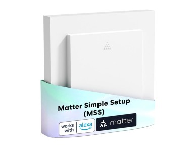 Interruptor inteligente Wi-Fi MEROSS MRS105MA-EU (cor fosca) para persianas de enrolar (pacote com 4