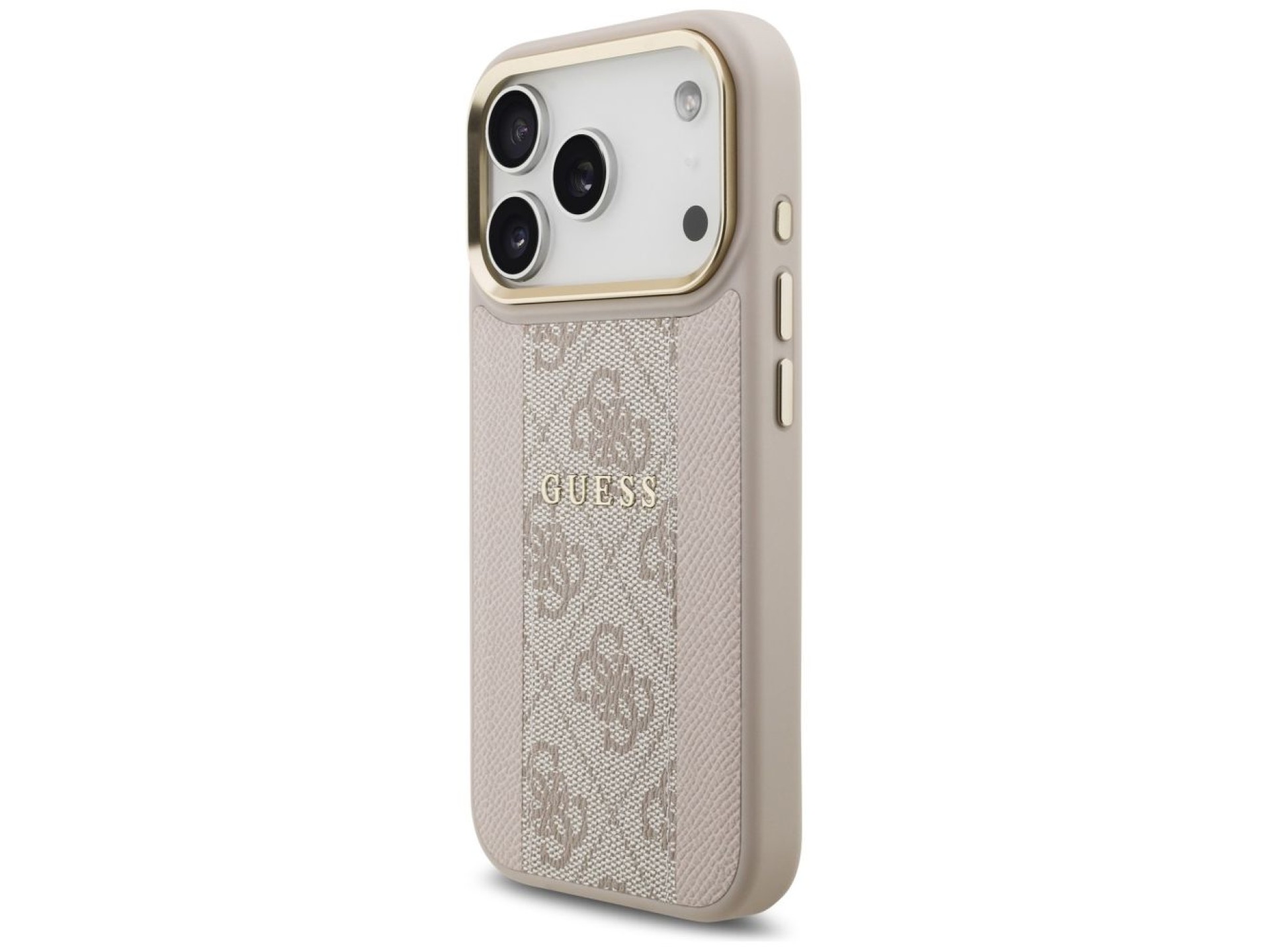 Funda Guess 4G Stripe MagSafe para iPhone 17 Pro - Rosa