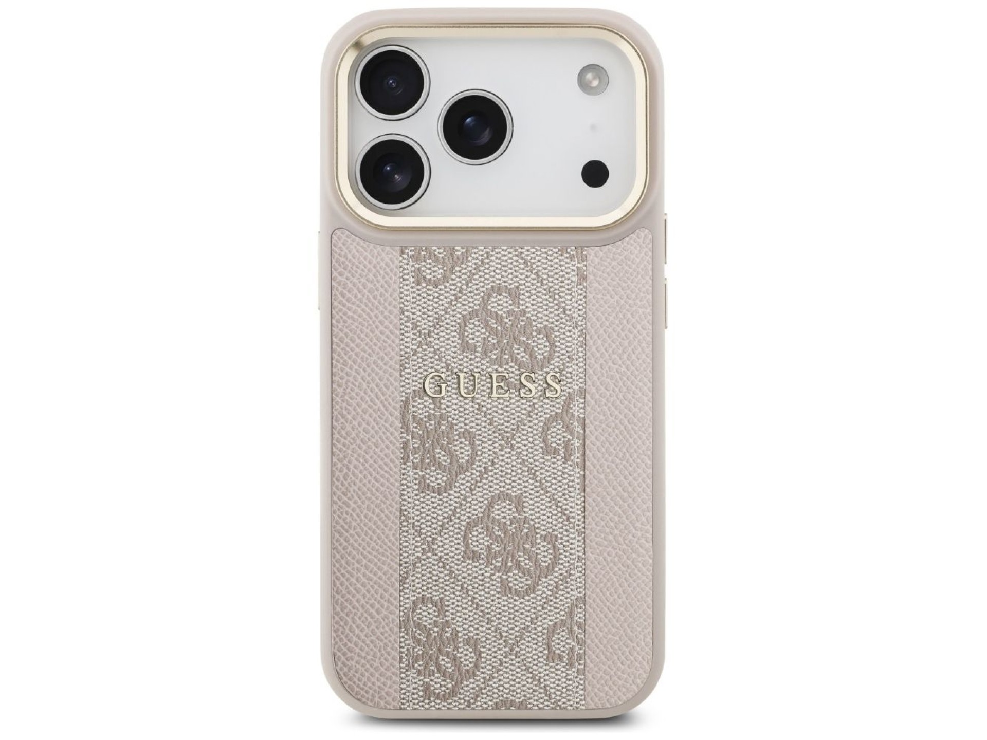 Funda Guess 4G Stripe MagSafe para iPhone 17 Pro - Rosa
