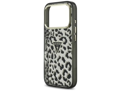 Capa Guess Leopard Glitter MagSafe para iPhone 17 Pro Max - Preta Capa Guess Leopard Glitter MagSafe para iPhone 17 Pro Max - Preta