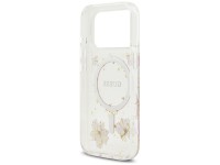 Funda Guess Resin Flowers Glitter MagSafe para iPhone 17 Pro - Rosa Funda Guess Resin Flowers Glitter MagSafe para iPhone 17 Pro - Rosa