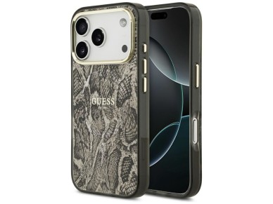 Capa MagSafe Guess com estampa de p�ton para iPhone 17 Pro Max - Marrom