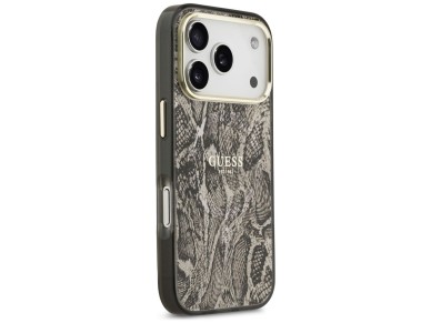 Capa MagSafe Guess com estampa de p�ton para iPhone 17 Pro Max - Marrom