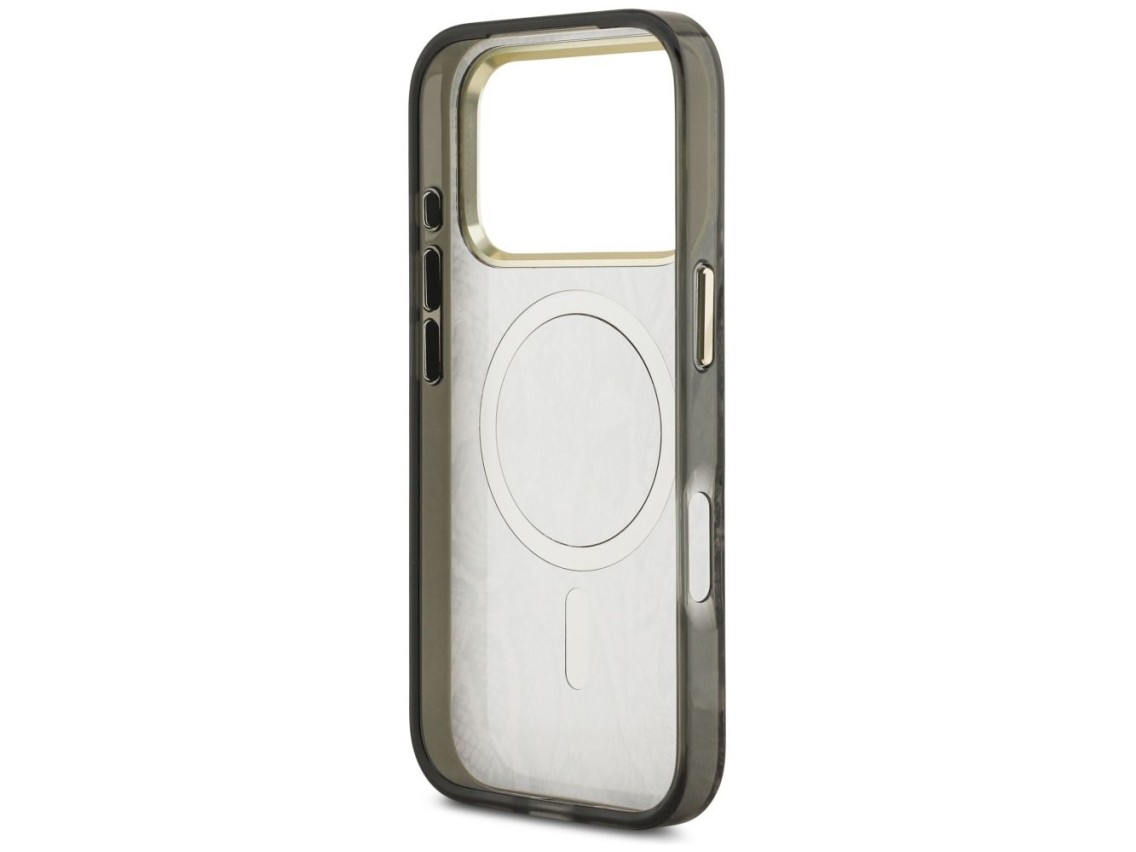Guess Python Pattern MagSafe Case for iPhone 17 Pro Max - Brown