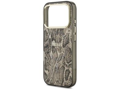 Capa MagSafe Guess com estampa de p�ton para iPhone 17 Pro Max - Marrom