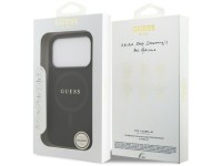 Guess Saffiano Classic Logo MagSafe Case for iPhone 17 Pro - Black Guess Saffiano Classic Logo MagSafe Case for iPhone 17 Pro - Black