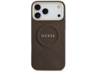 Capa Guess Peony Hot Stamp MagSafe para iPhone 17 Pro Max - Marrom