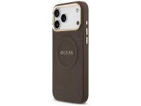 Capa Guess Peony Hot Stamp MagSafe para iPhone 17 Pro Max - Marrom