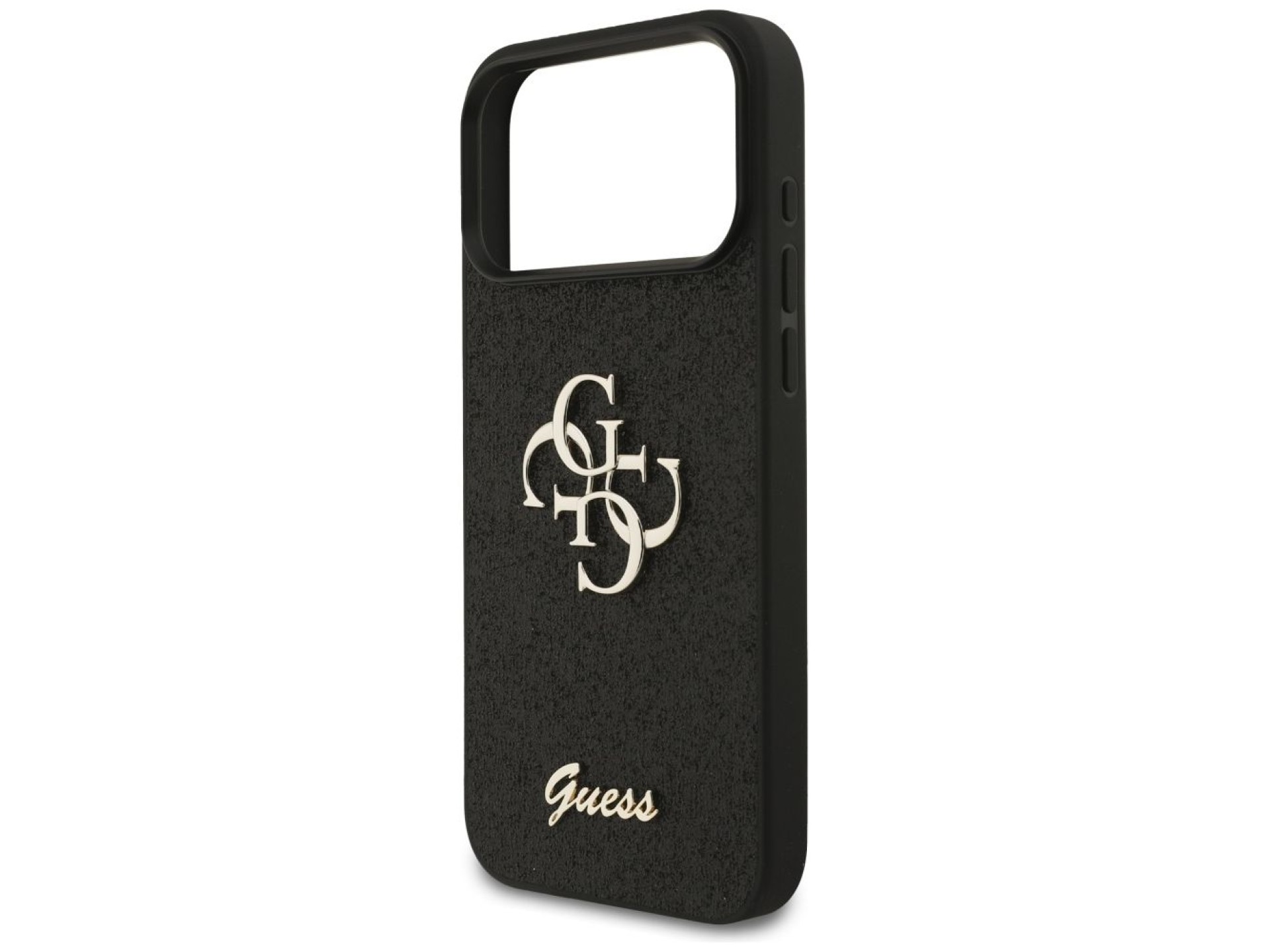 Guess Fixed Glitter Big 4G case for iPhone 17 Pro Max - black