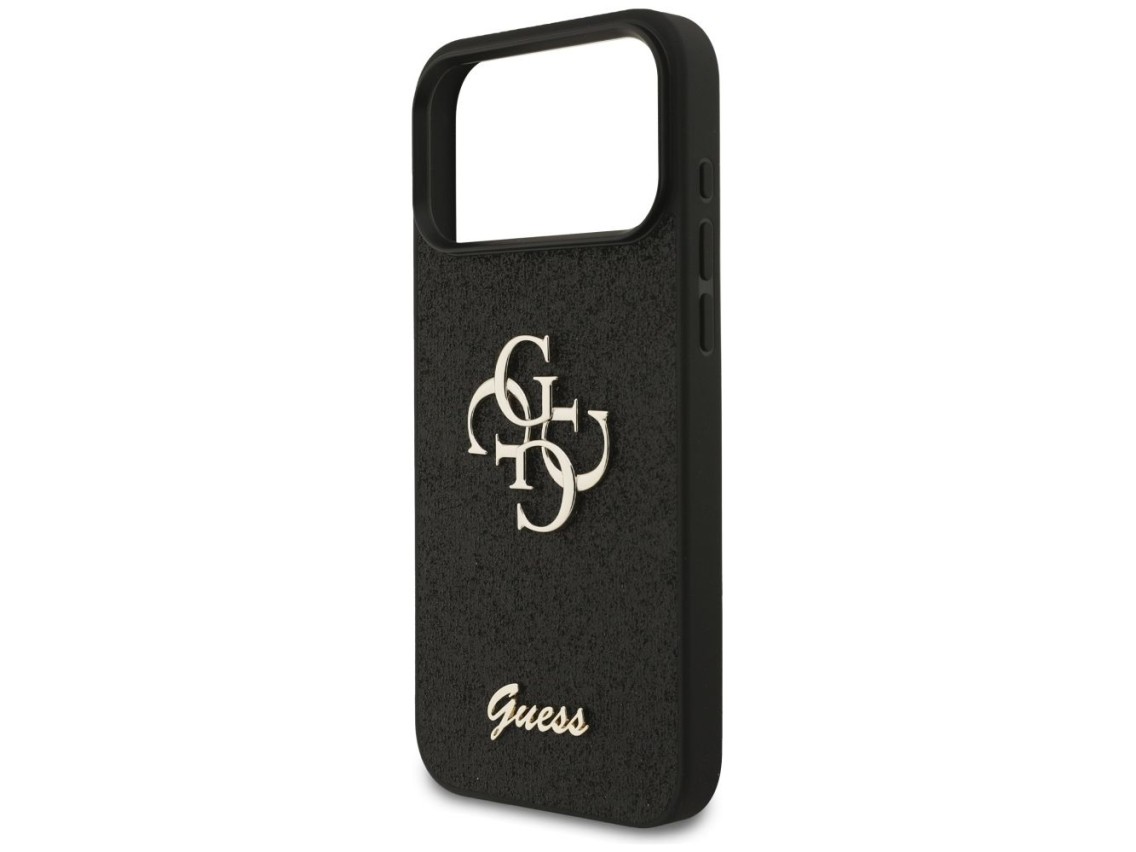 Guess Fixed Glitter Big 4G case for iPhone 17 Pro Max - black
