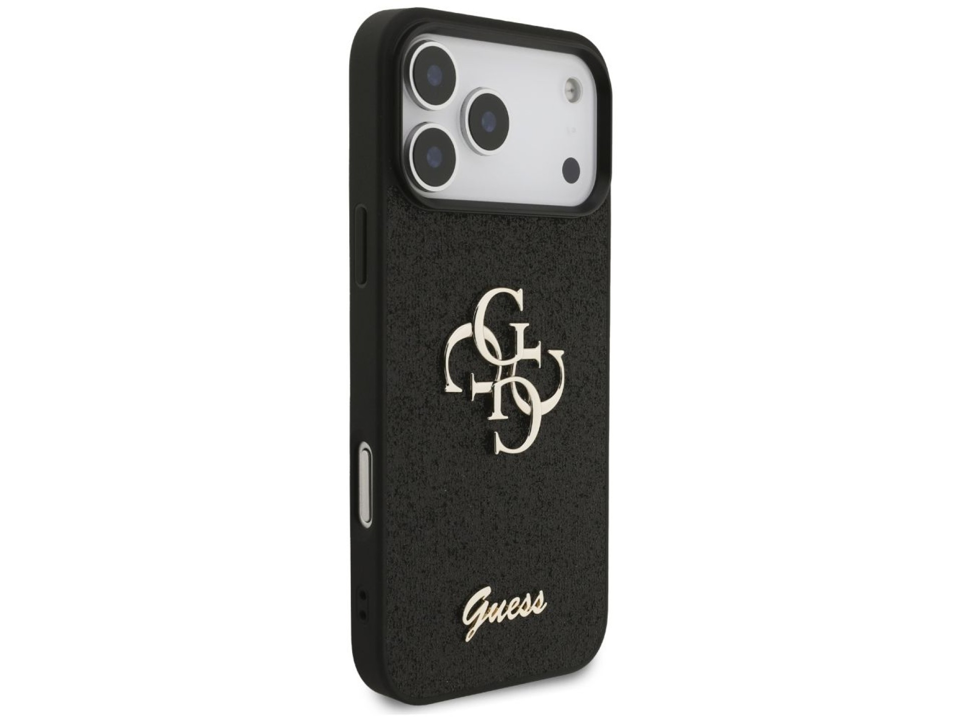 Guess Fixed Glitter Big 4G case for iPhone 17 Pro Max - black