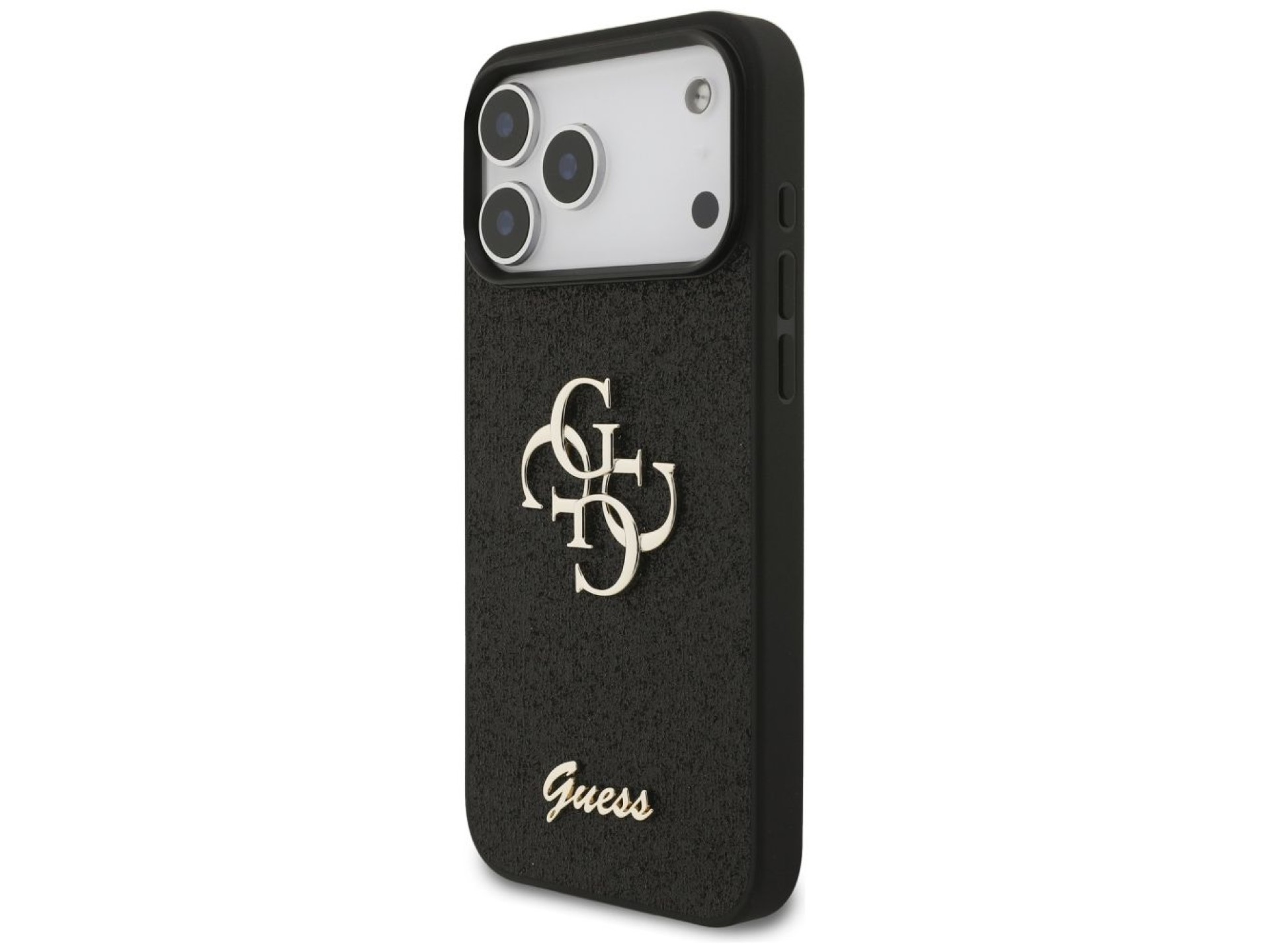 Guess Fixed Glitter Big 4G case for iPhone 17 Pro Max - black