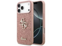Guess Fixed Glitter Big 4G Case for iPhone 17 Pro Max - Pink Guess Fixed Glitter Big 4G Case for iPhone 17 Pro Max - Pink