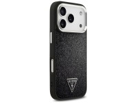 Guess Glitter Triangle Logo MagSafe Case for iPhone 17 Pro - Black Guess Glitter Triangle Logo MagSafe Case for iPhone 17 Pro - Black