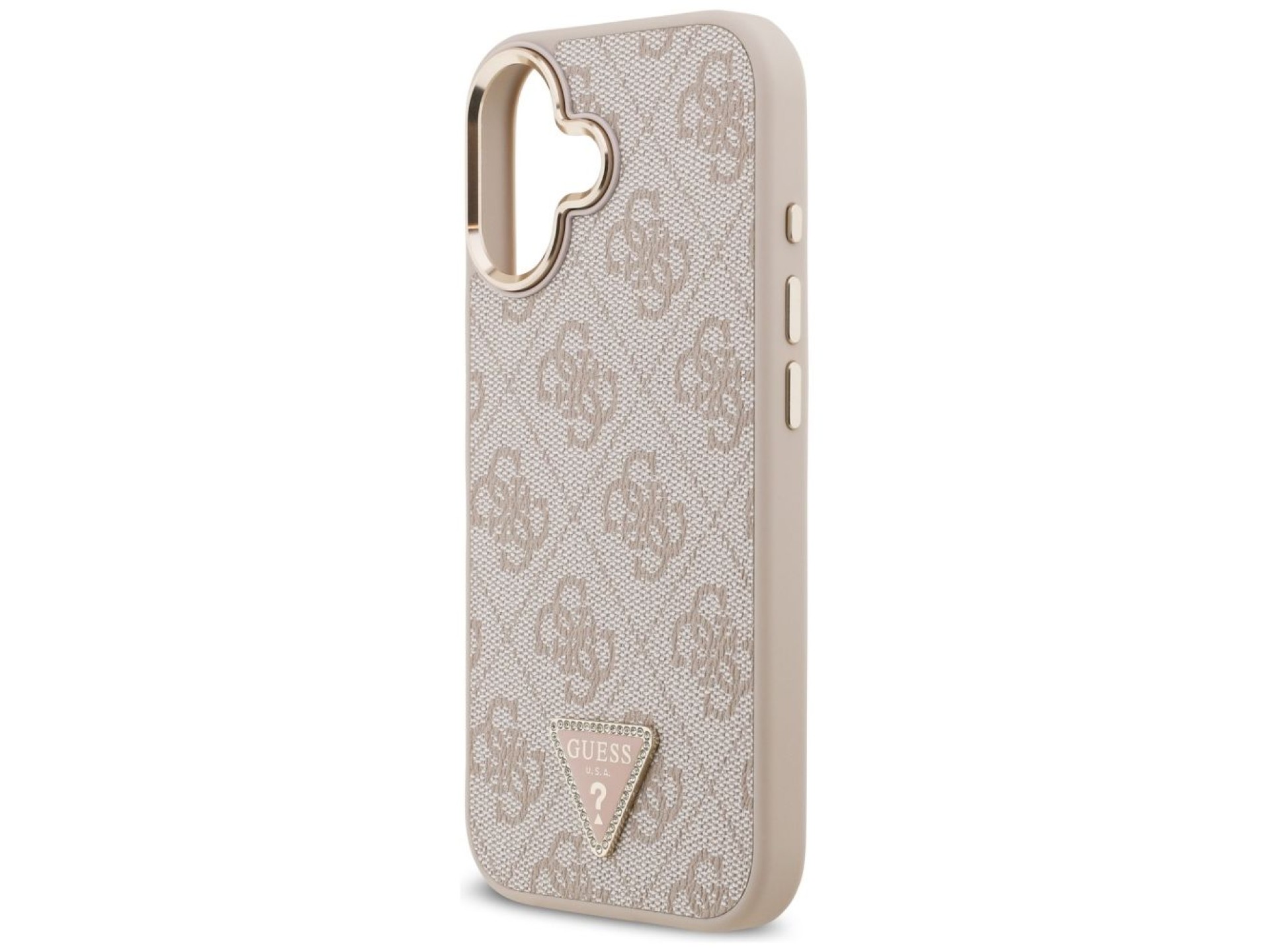 Guess 4G Triangle Logo MagSafe Case for iPhone 17 - Rose Gold