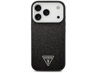 Guess Glitter Triangle Logo MagSafe Case for iPhone 17 Pro - Black Guess Glitter Triangle Logo MagSafe Case for iPhone 17 Pro - Black