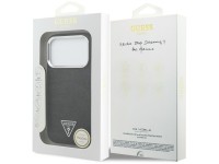 Guess Glitter Triangle Logo MagSafe Case for iPhone 17 Pro - Black Guess Glitter Triangle Logo MagSafe Case for iPhone 17 Pro - Black